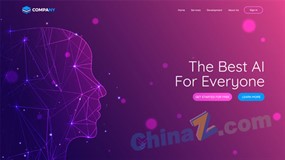 着陆页网页模板矢量下载